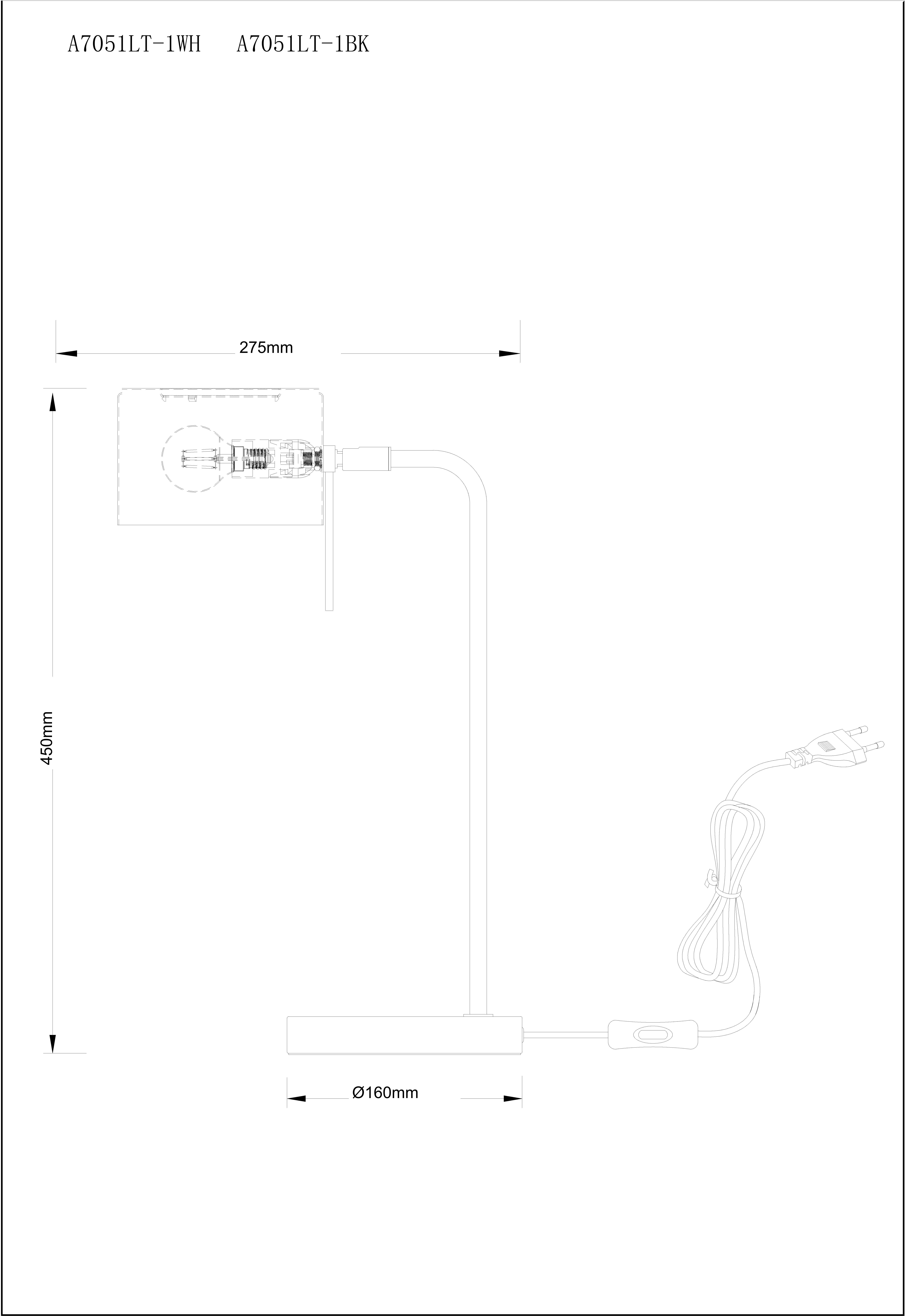 Изображение товара Настольная лампа Arte Lamp Sebastian A7051LT-1BK в стиле лофт