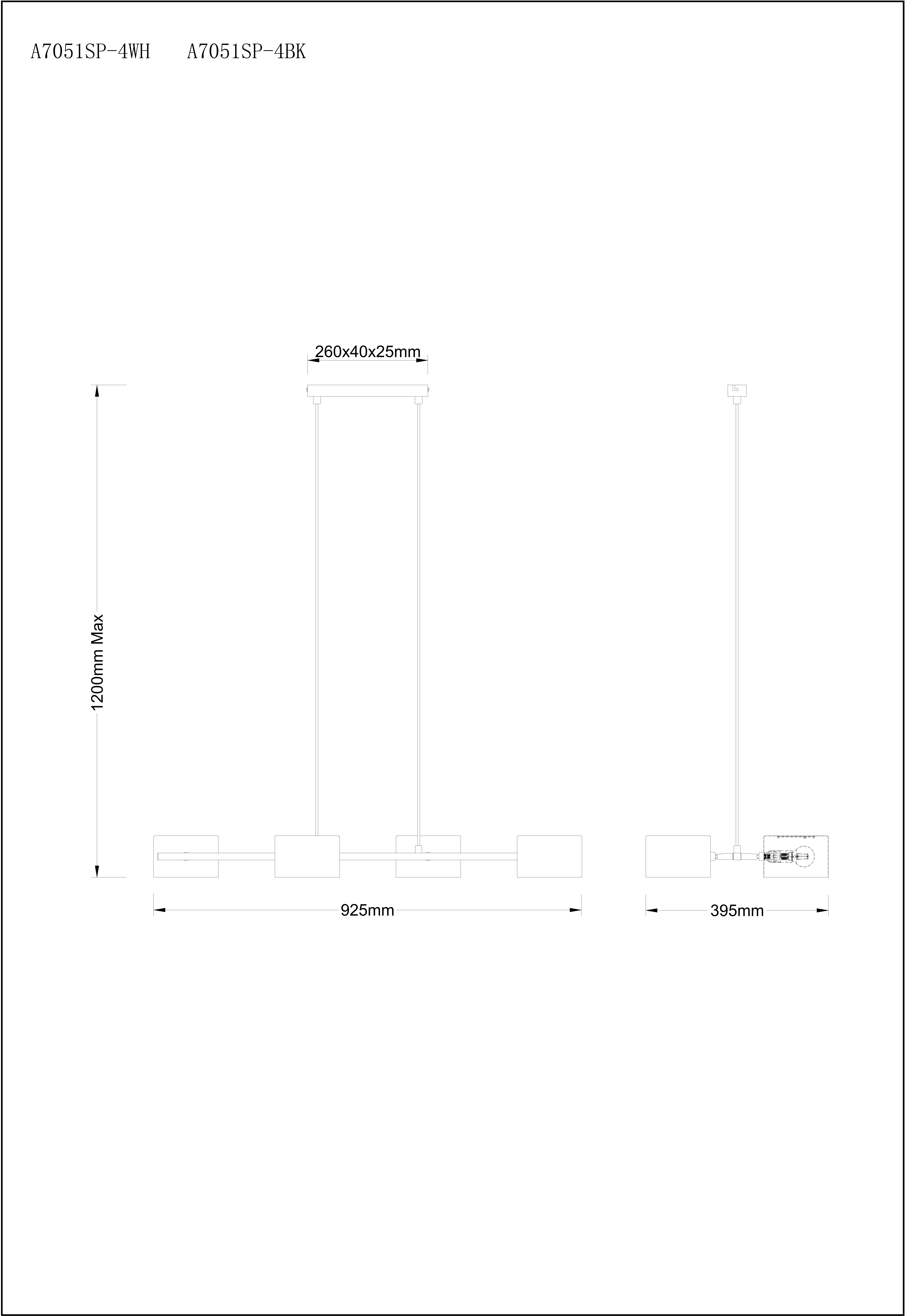 Изображение товара Потолочная люстра на штанге Arte Lamp Sebastian A7051SP-4BK стиль лофт