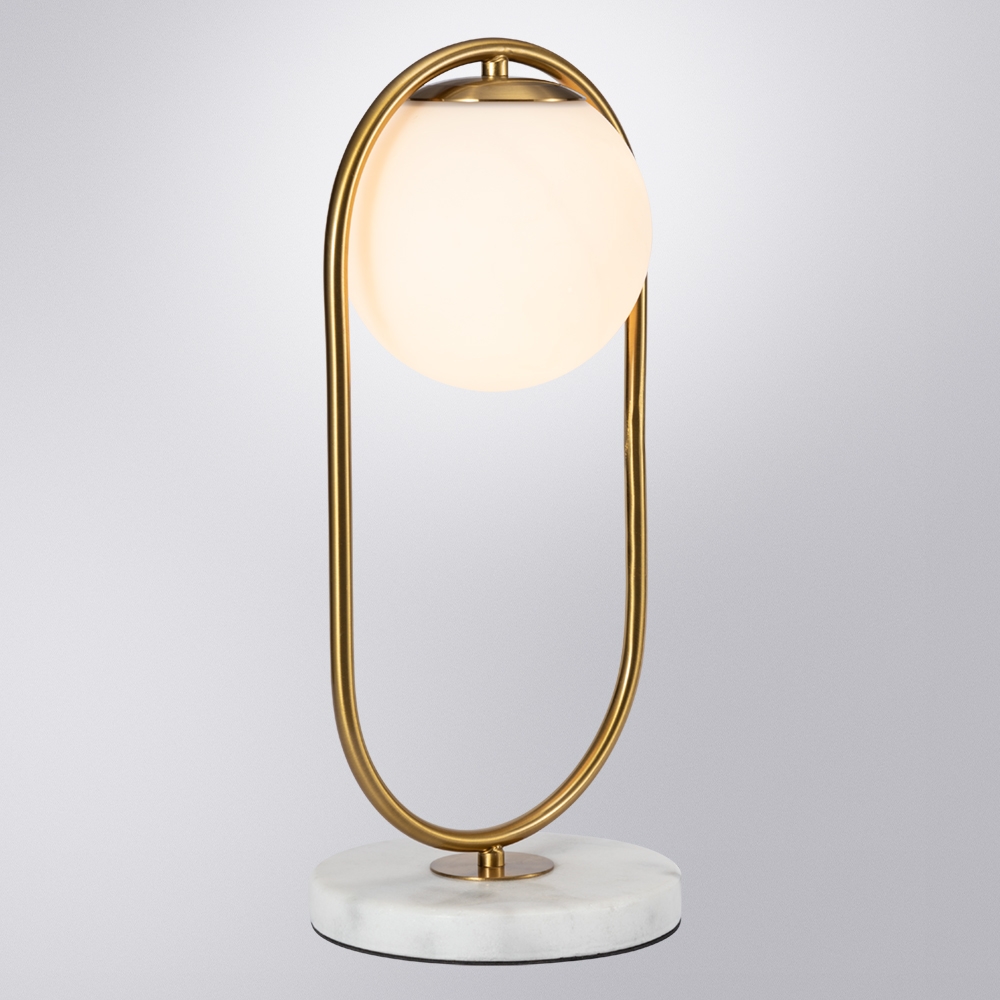 Изображение товара Настольная лампа с выключателем Arte Lamp MATISSE A7745LT-1AB в форме шара белая