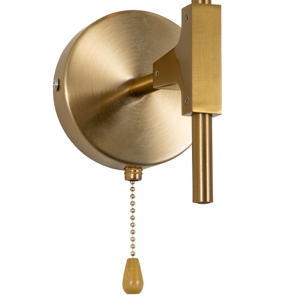 Изображение товара Бра подвесные диаметром 15 см с выключателем Arte Lamp Yuka A7759AP-1PB в форме шара