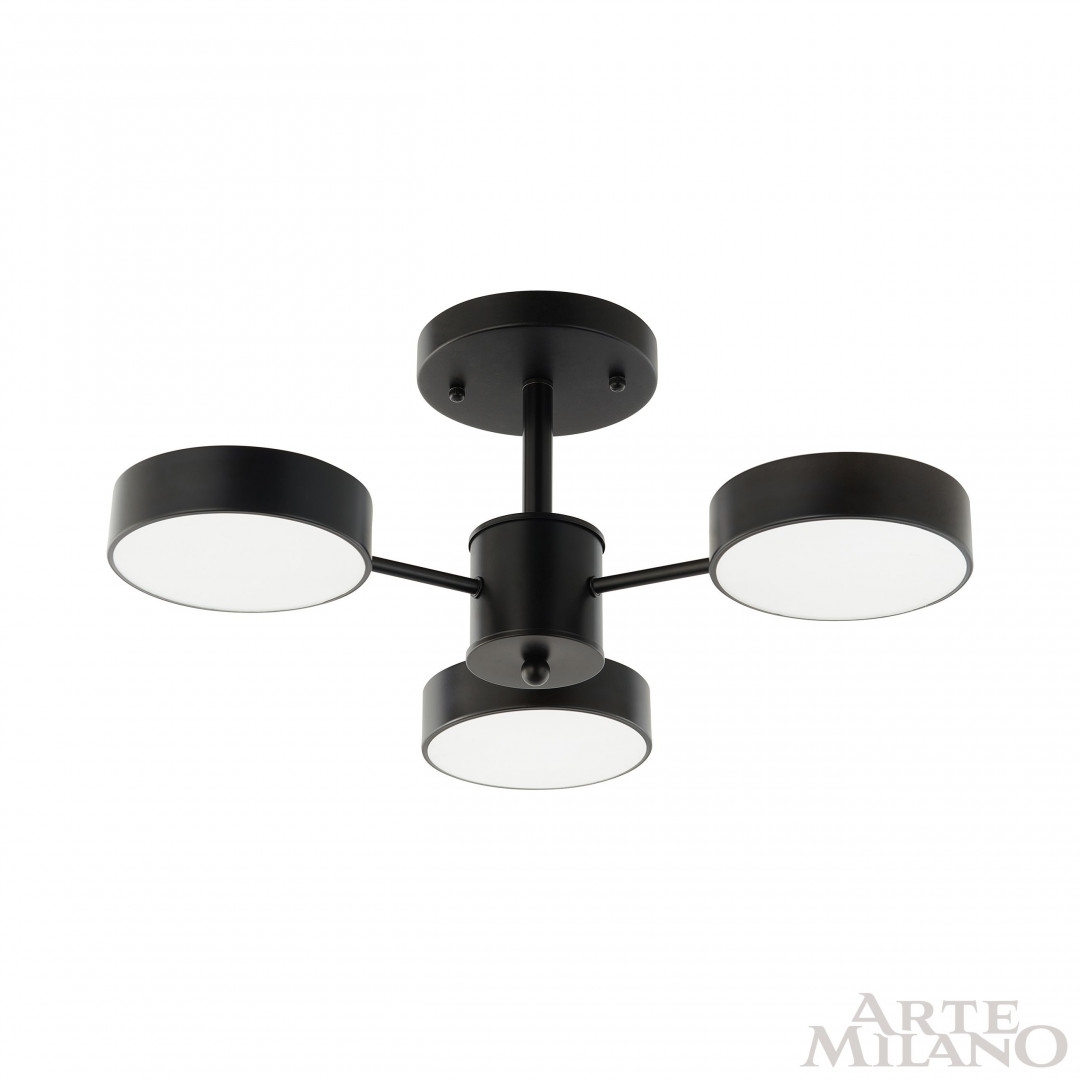 Изображение товара Потолочная люстра на штанге Arte Milano Ferrara 250906/3B Bk LED 3000-6000 К