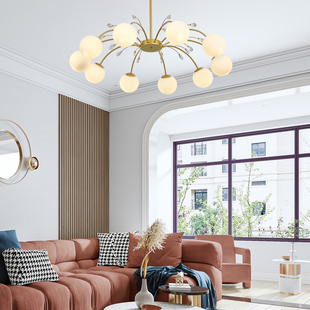 Изображение товара Потолочная люстра Arte Milano Neapol-71069 273802/10 GD на штанге