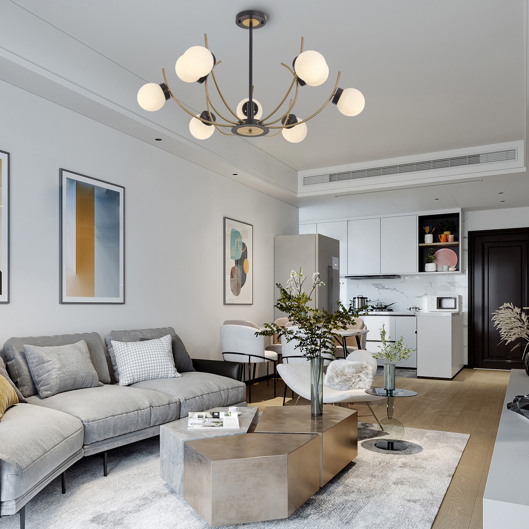 Изображение товара Потолочная люстра Neapolis-76169 276169/9 BK/GD от Arte Milano