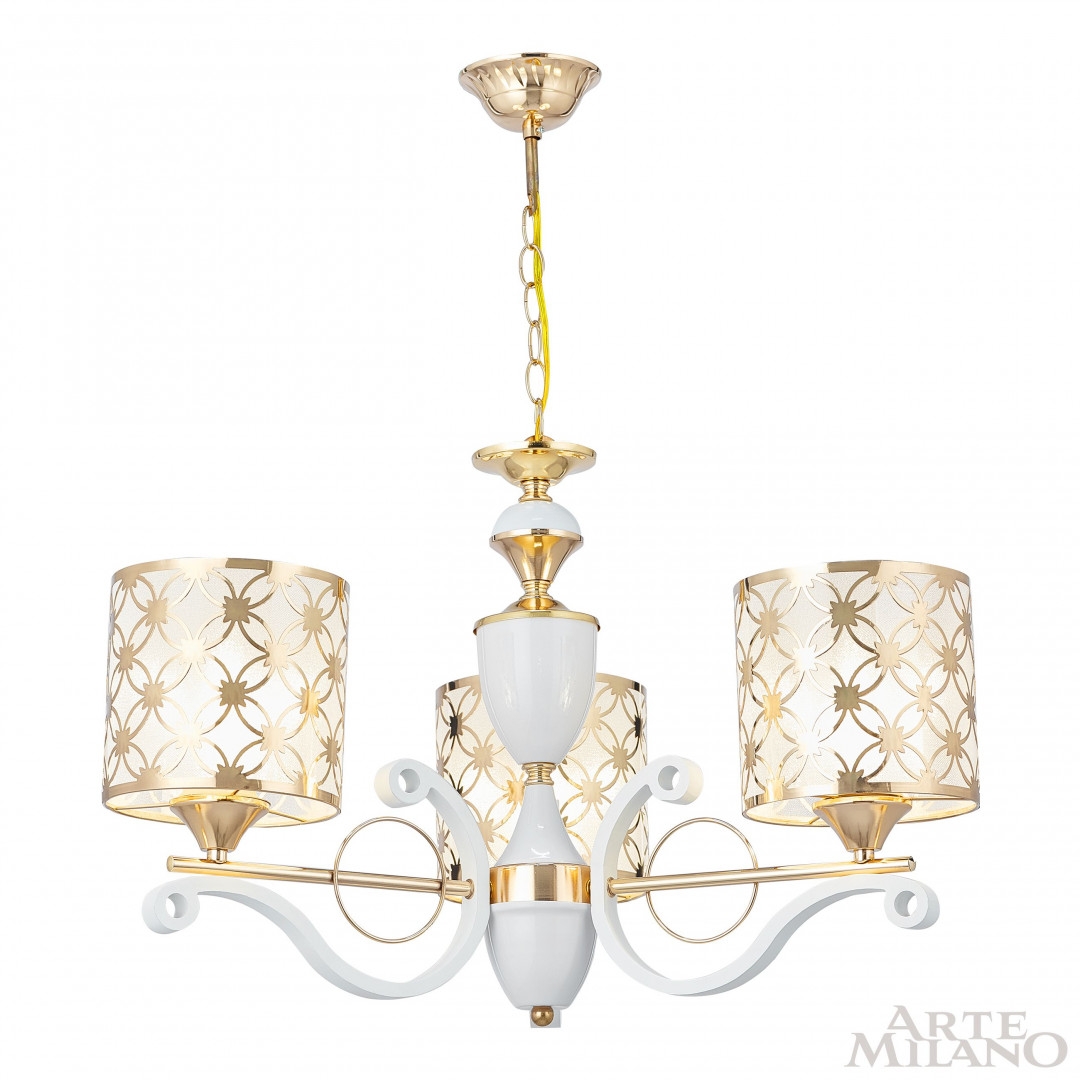 Изображение товара Подвесная люстра Arte Milano Florentia-3097 303097/3 Wh/Gd