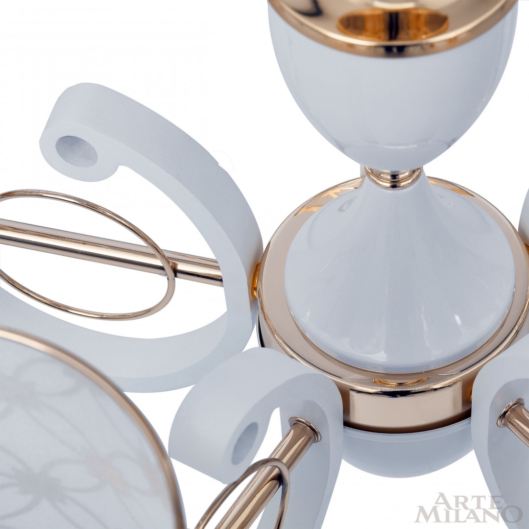 Изображение товара Подвесная люстра Arte Milano Florentia 5 абажуров классика IP20 российский стиль