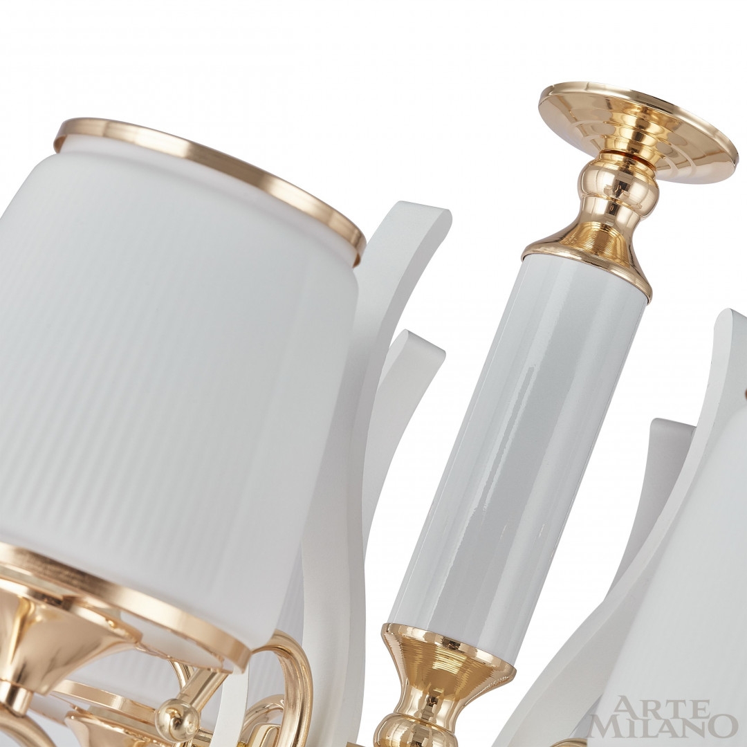 Изображение товара Подвесная люстра Arte Milano Florentia 303857/6 Wh/Gd для гостиной и спальни