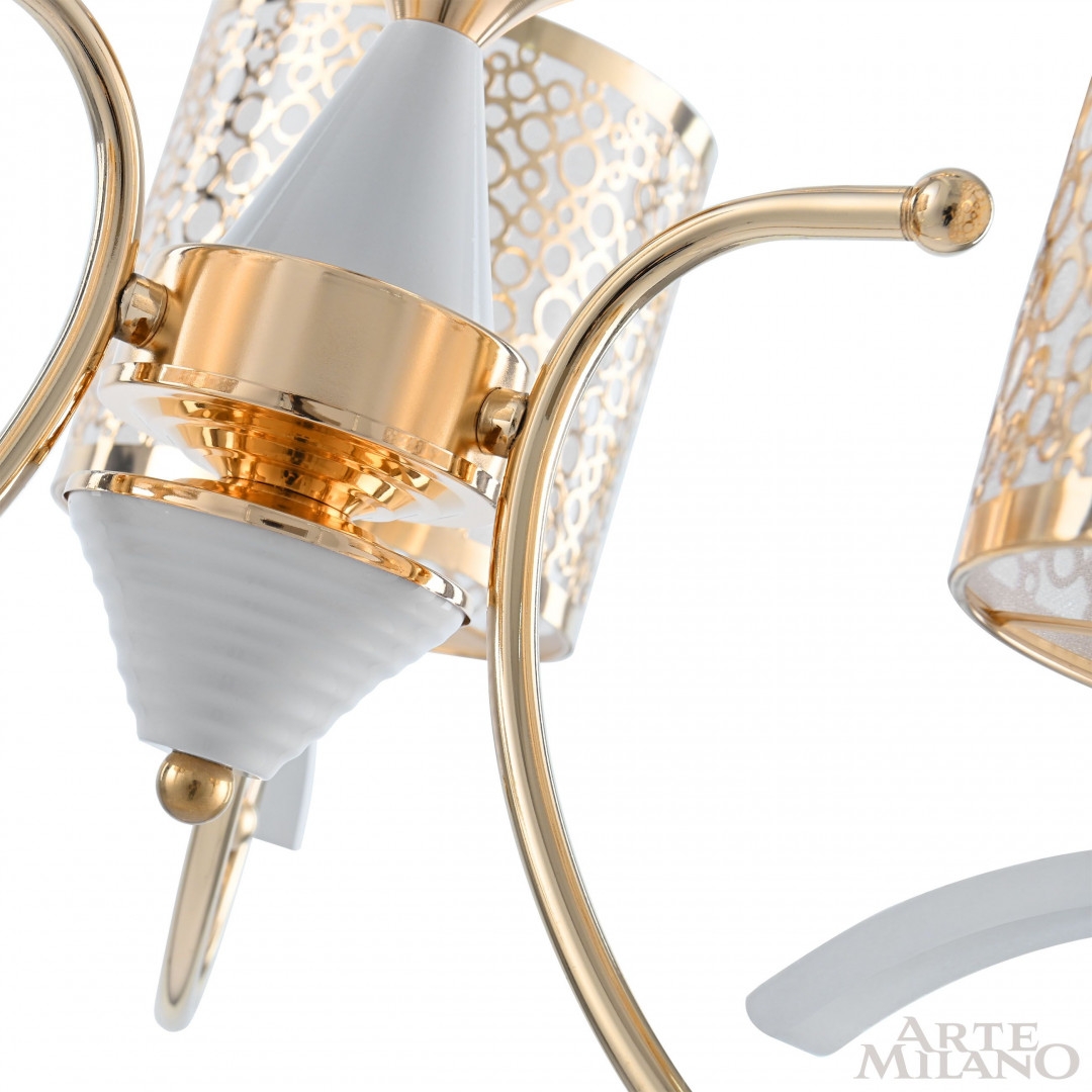 Изображение товара Подвесная люстра Arte Milano Florentia-9787 309787/3 Wh/Gd