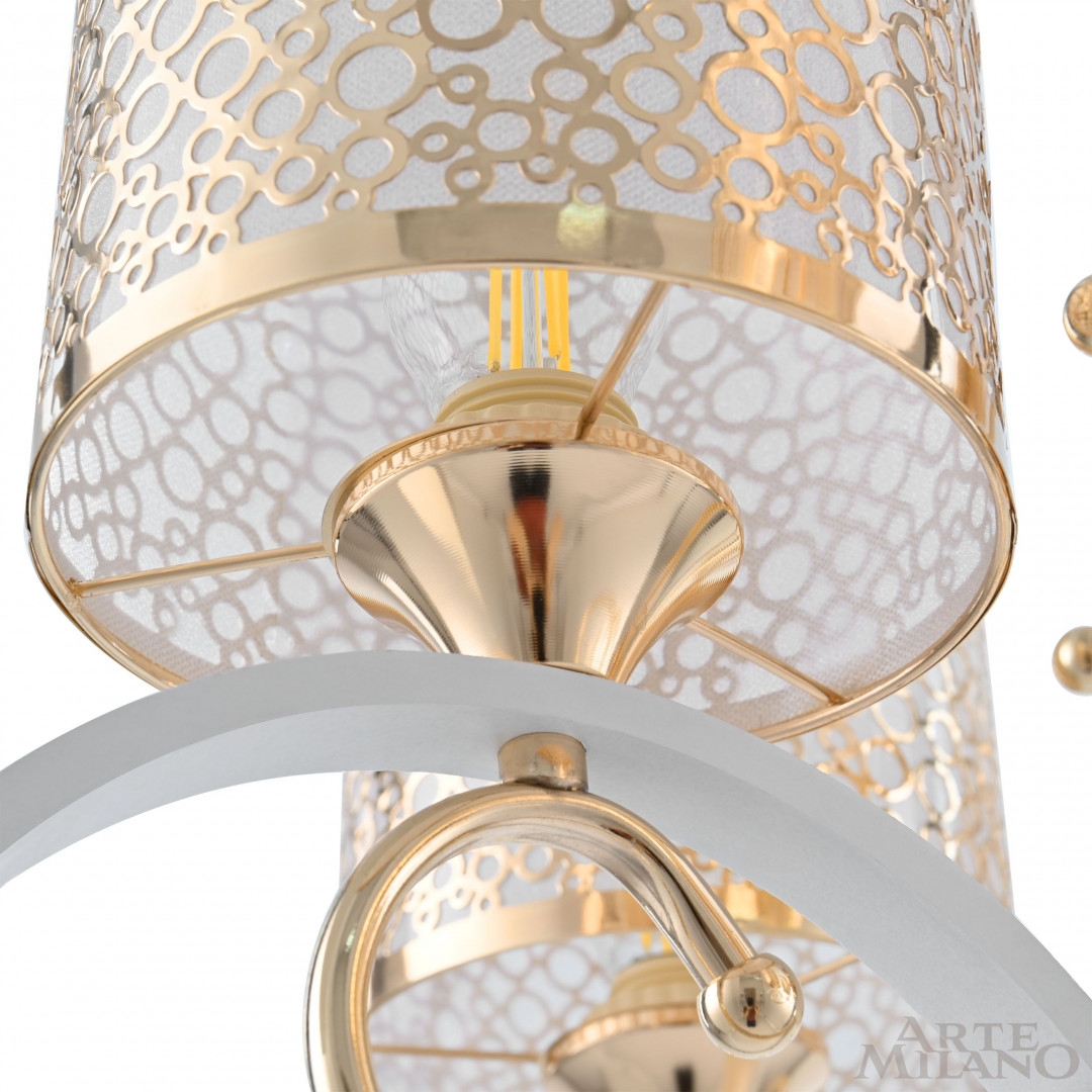 Изображение товара Подвесная люстра Arte Milano Florentia-9787 309787/5 Wh/Gd