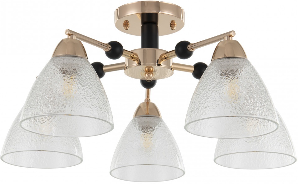 Изображение товара Потолочная люстра на штанге Arte Milano Napoli 324119/5 FG+BK 5 плафонов