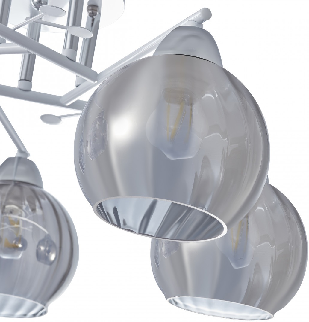 Изображение товара Потолочная люстра на штанге Arte Milano AMALFI 326508/5 WH+CR в форме шара