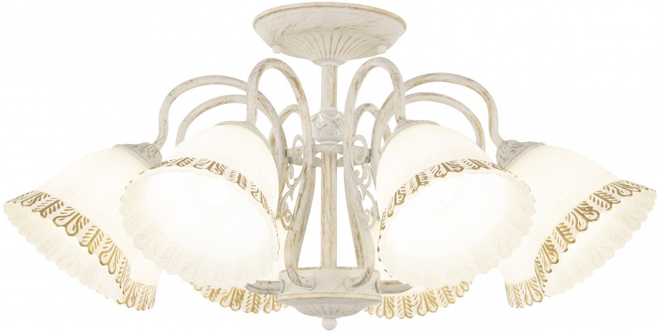 Изображение товара Потолочная люстра на штанге Arte Milano AM340800 340800/8 WT+G 8 плафонов в классическом и модном с