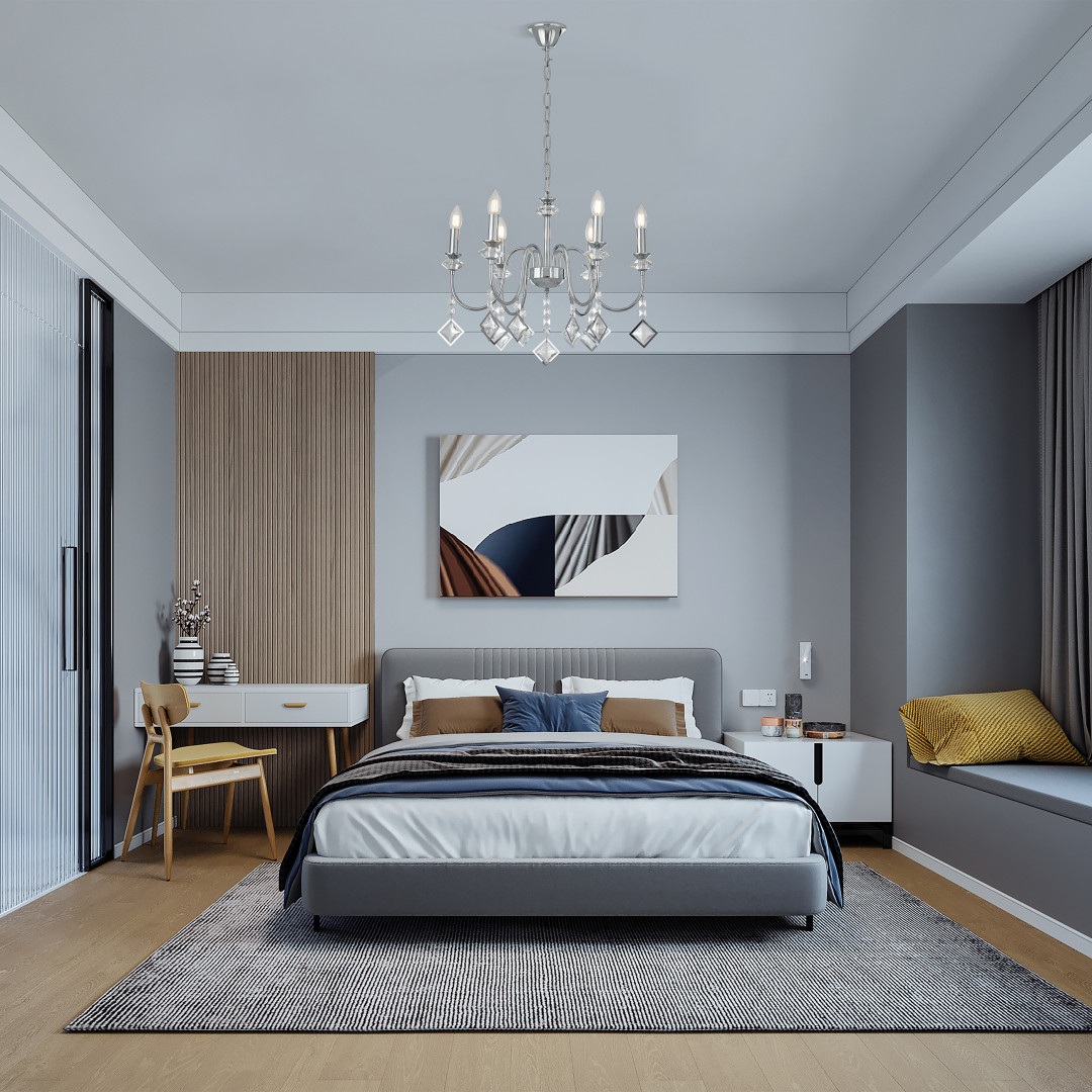 Изображение товара Подвесная люстра Arte Milano AM342101 342101/6 CR с хрусталем и цоколем E14