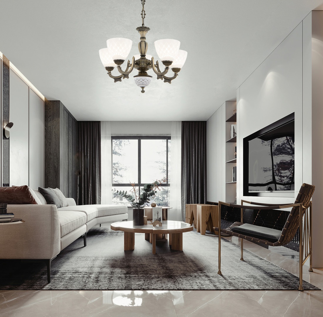 Изображение товара Подвесная люстра Arte Milano AM343837 343837/5 AB классическая для гостиной кухни