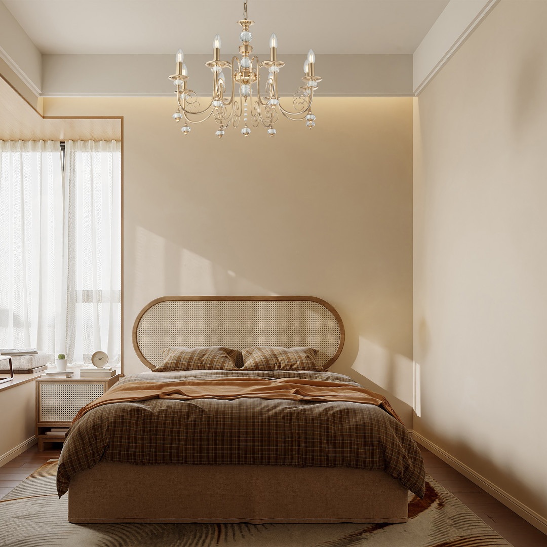 Изображение товара Подвесная люстра Arte Milano AM346109 8 ламп золотая с хрусталем модерн