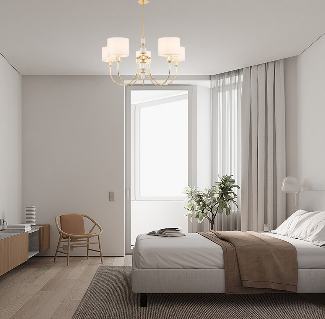 Изображение товара Потолочная люстра Arte Milano AM348401 348401/5 NGD на штанге стиль модерн