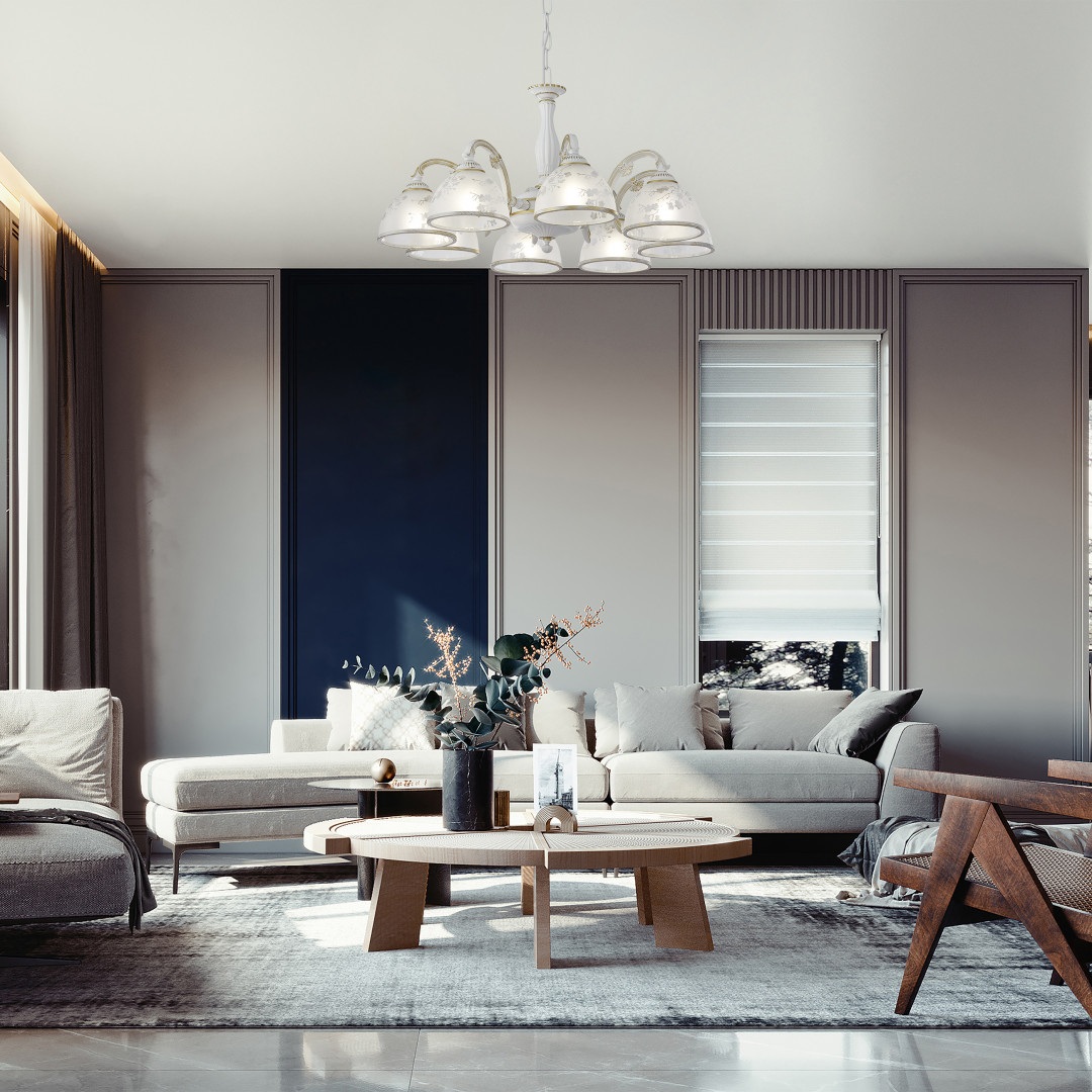 Изображение товара Подвесная люстра Arte Milano AM349737 349737/8 WT+G в классическом стиле