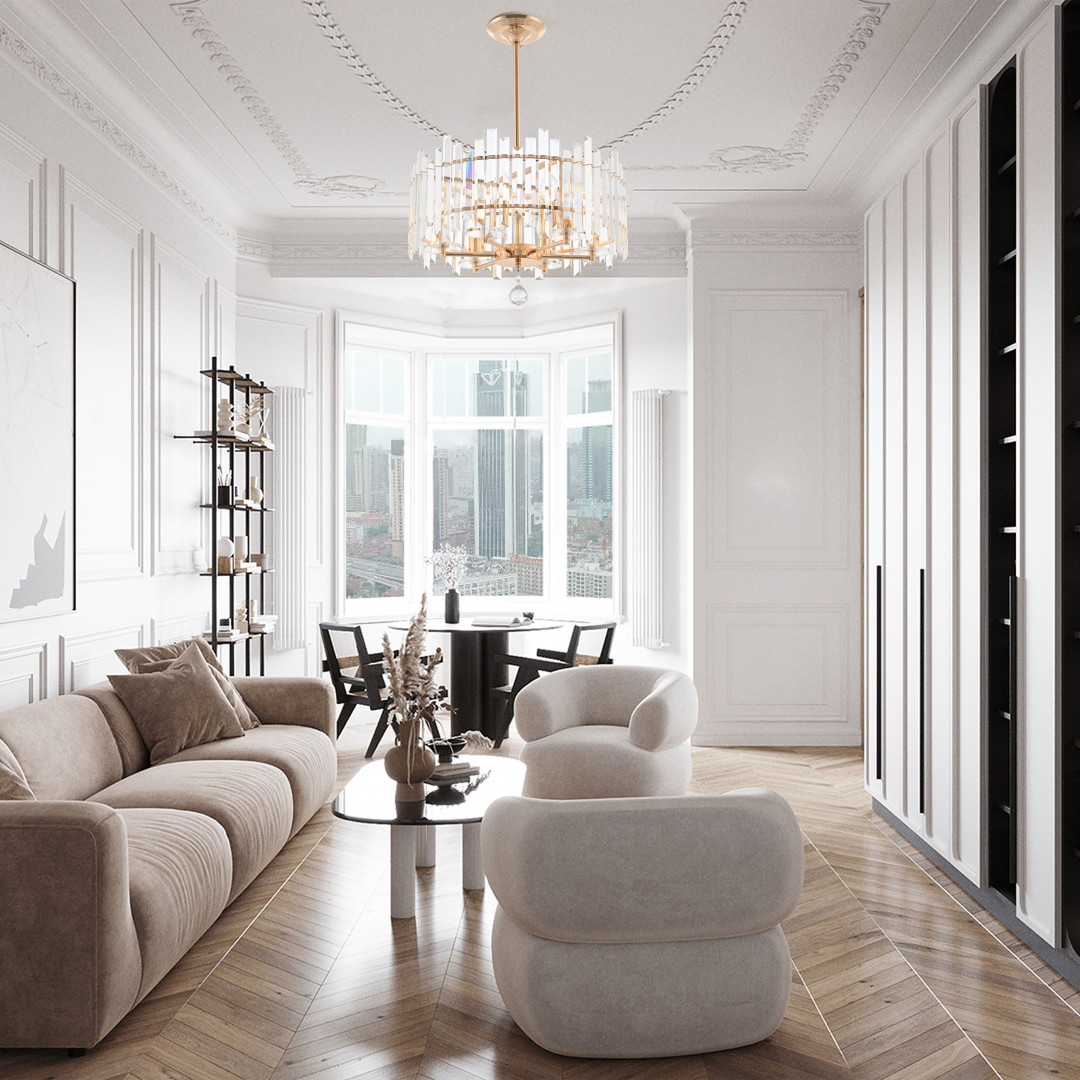 Изображение товара Подвесная хрустальная люстра Arte Milano Sorrento 372409 6 ламп золото