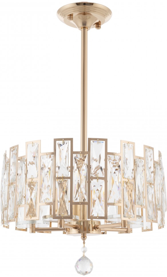 Изображение товара Подвесная люстра хрустальная на штанге Arte Milano Sorrento 4209 стиль модерн арт-деко