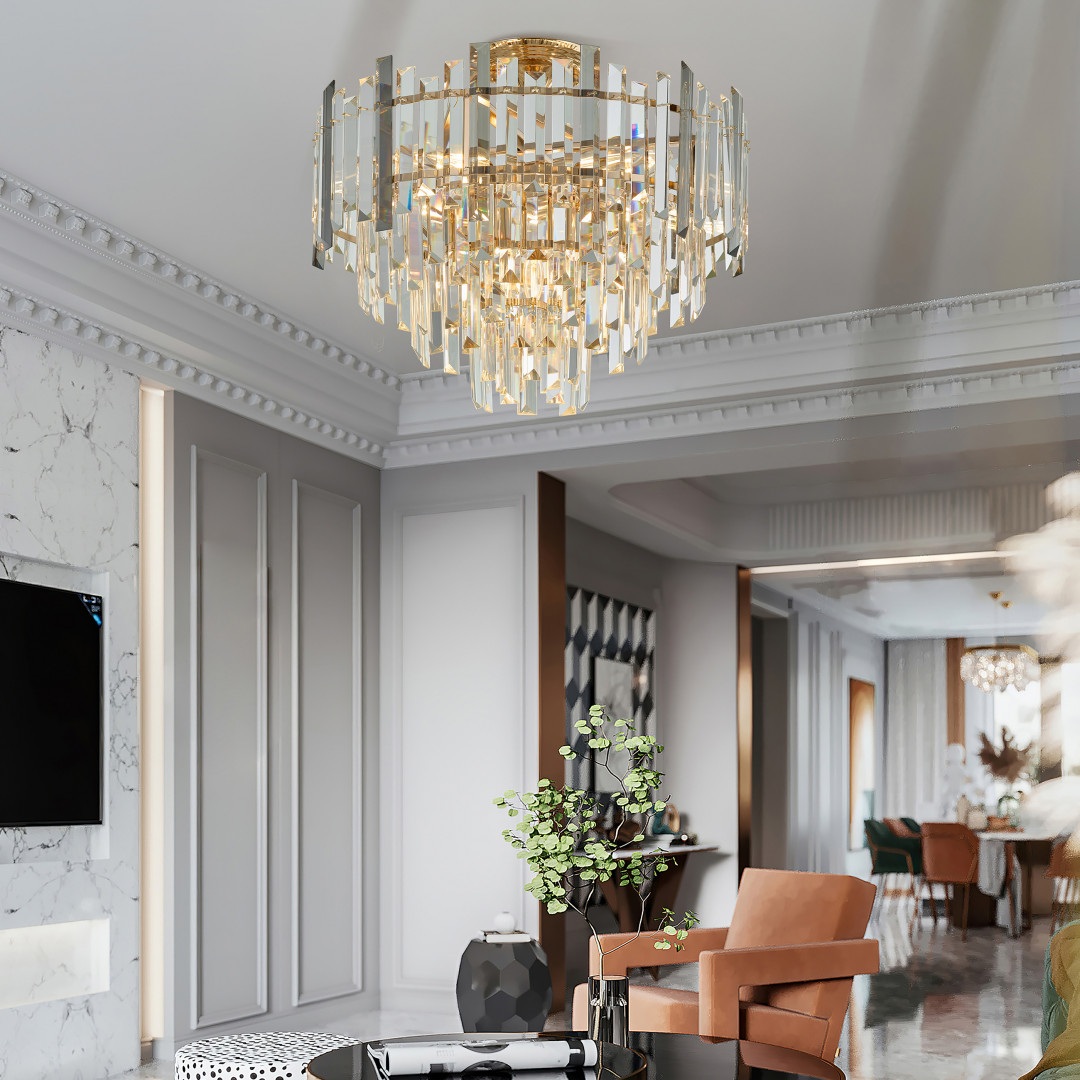 Изображение товара Потолочная люстра Arte Milano Sorrento-4409 374409/7/60/470 GD классика с хрусталем