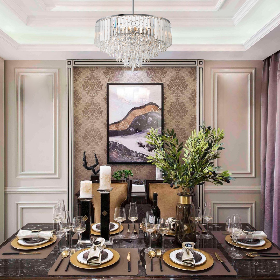 Изображение товара Подвесная люстра хрустальная на штанге Arte Milano Sorrento-5509 375509/10/300/570 CR