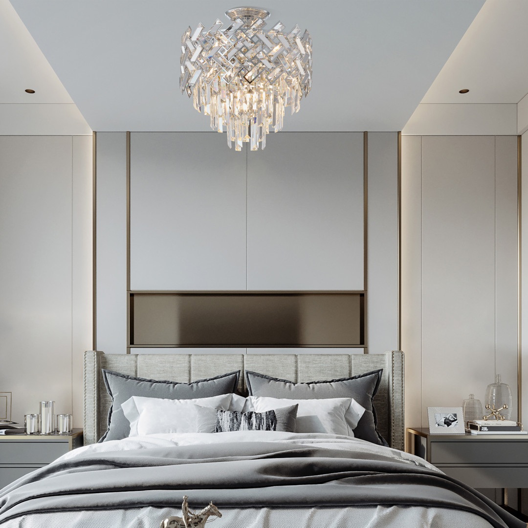 Изображение товара Потолочная люстра хрустальная на штанге Arte Milano Sorrento-8019