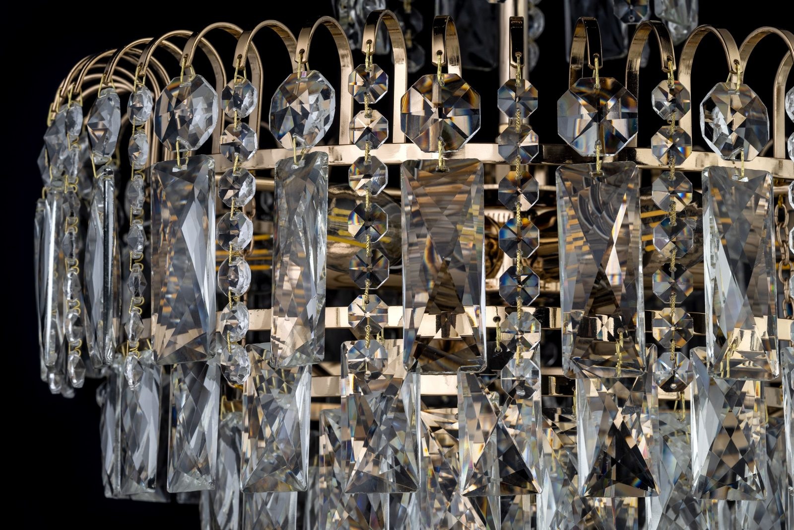 Изображение товара Люстра подвесная шириной 40 см хрустальная Arti Lampadari Erice Erice E 1.5.40.100 G