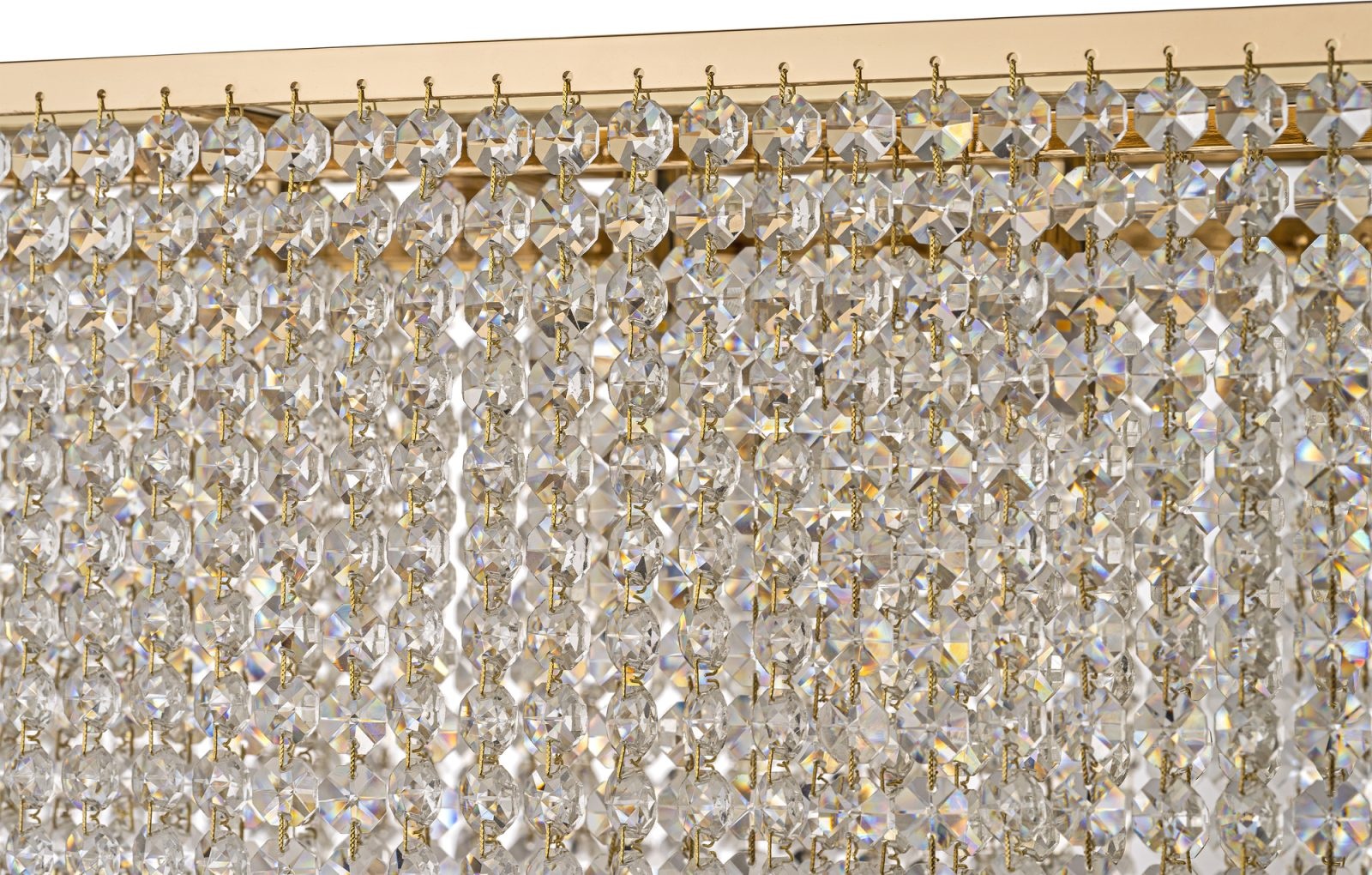 Изображение товара Подвесная люстра хрустальная Arti Lampadari Milano E 1.5.120X30.502 G 10 ламп стиль классика арт-де