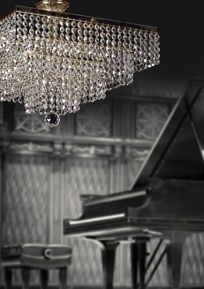 Изображение товара Потолочная люстра хрустальная Rozzano E 1.5.40.600 G Арт-Деко классика