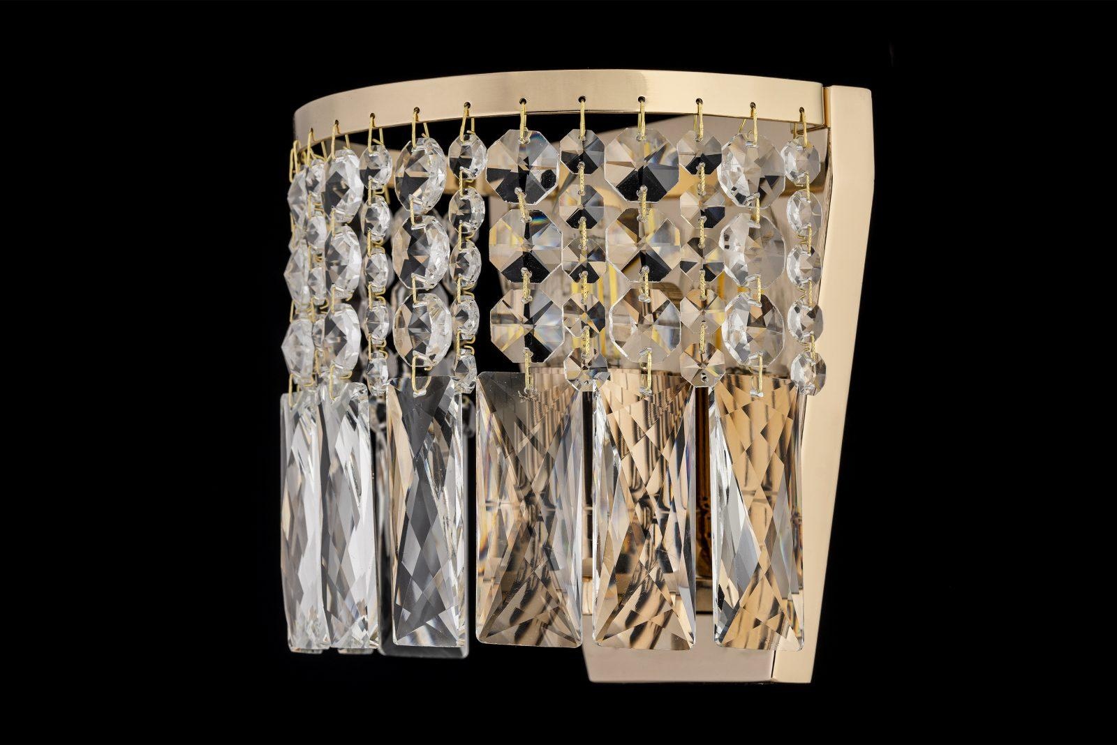 Изображение товара Бра светодиодное Arti Lampadari Sara E 2.10.505 G с хрусталем классическое стеклянное