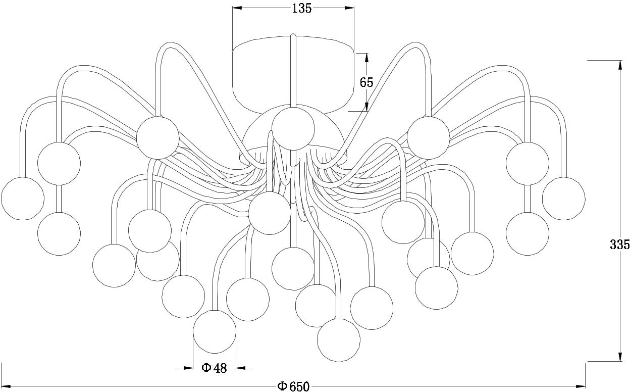 Люстра потолочная схема