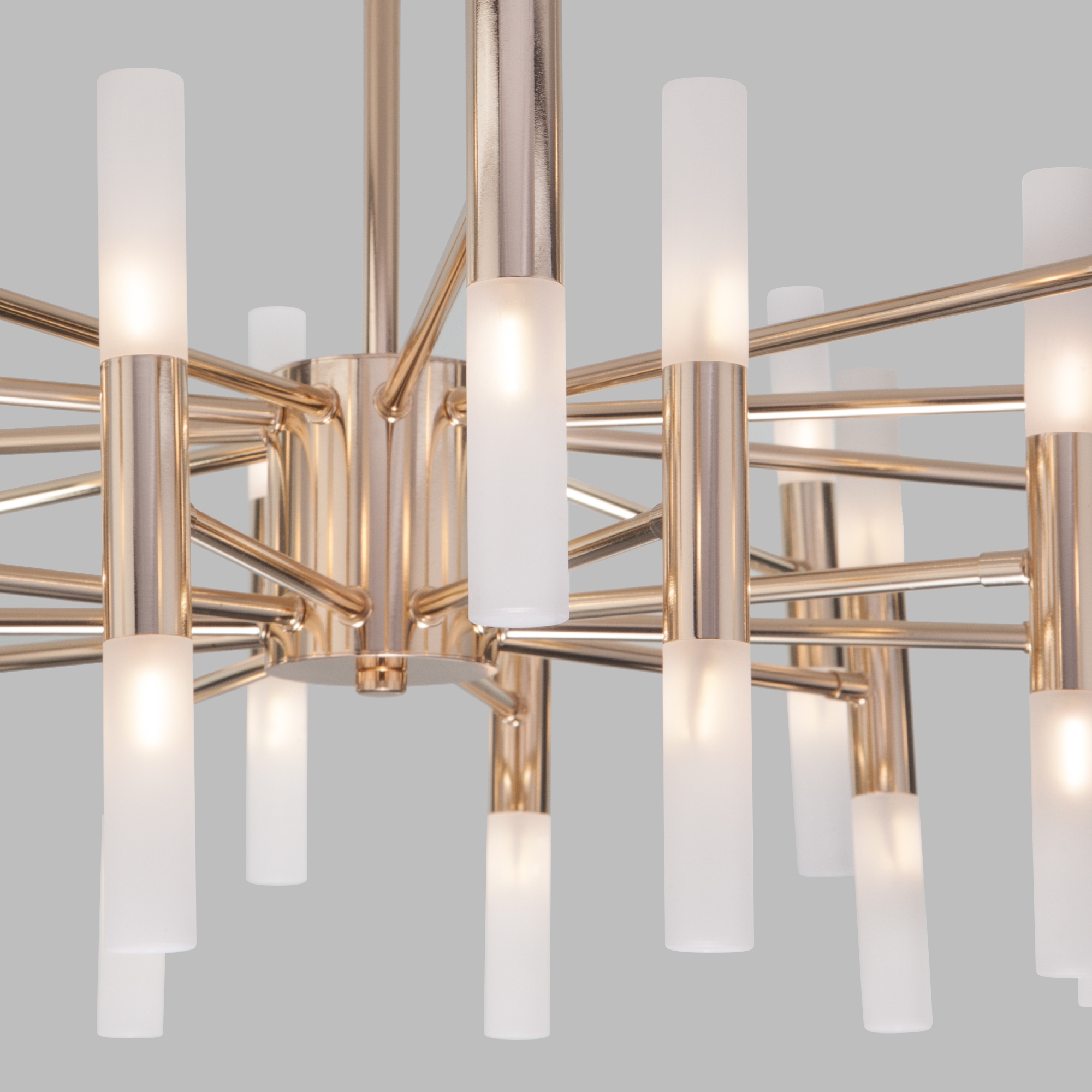 Изображение товара Потолочная люстра WiFi светодиодная с управлением смартфоном Bogate's Bastone 351 золото / белый (Умный дом, Алиса, WiFi, голосовое управление)