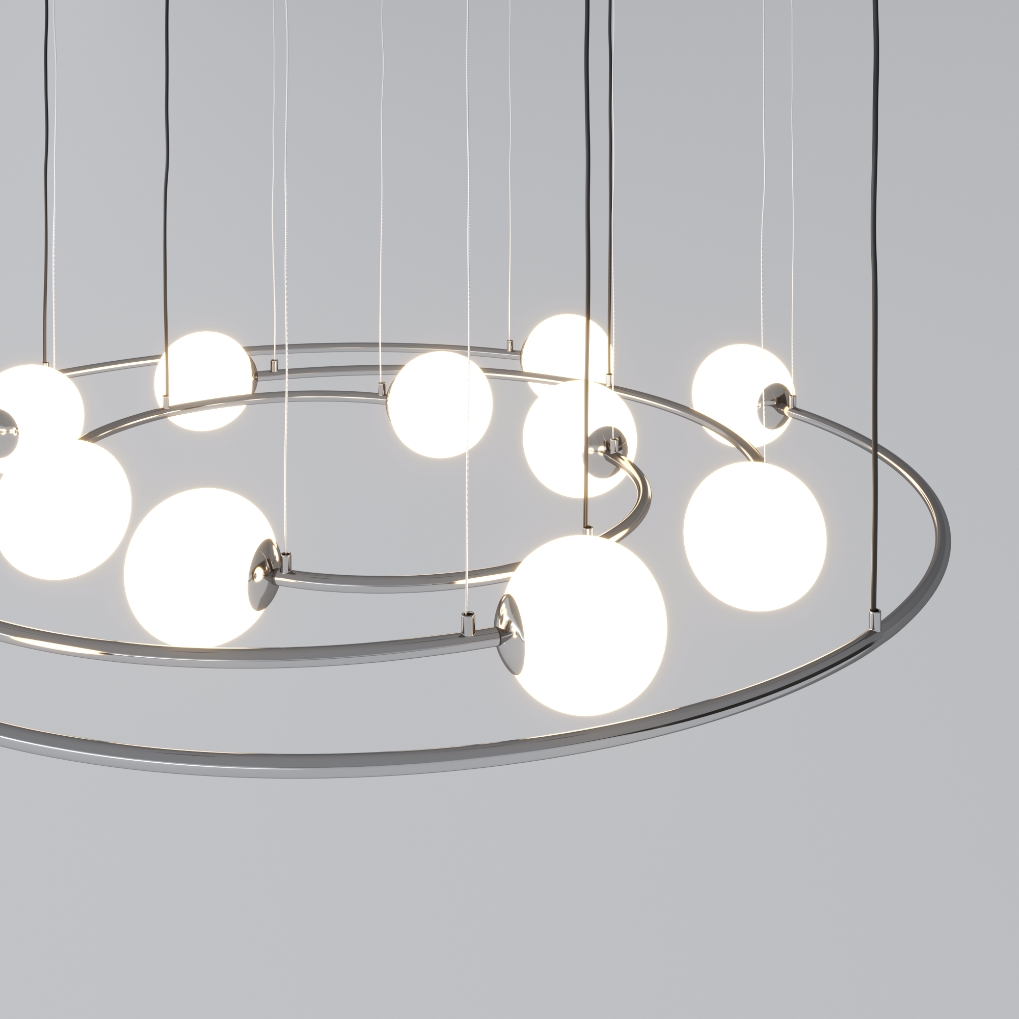 Изображение товара Люстра светодиодная подвесная Bogate's Brook 360/12 хром стиль лофт