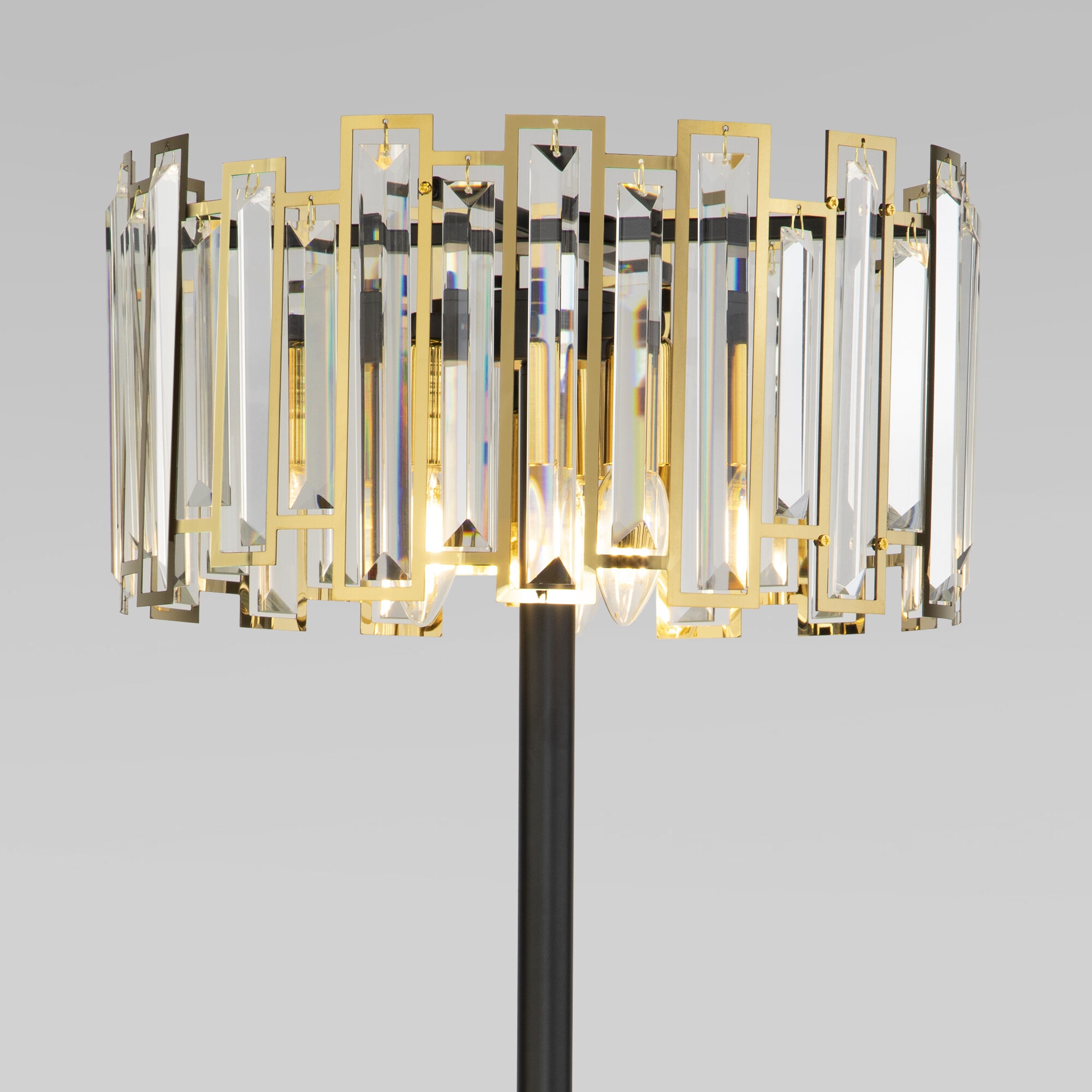 Изображение товара Торшер хрустальный Bogate's Cella 01150/3 черный/золото