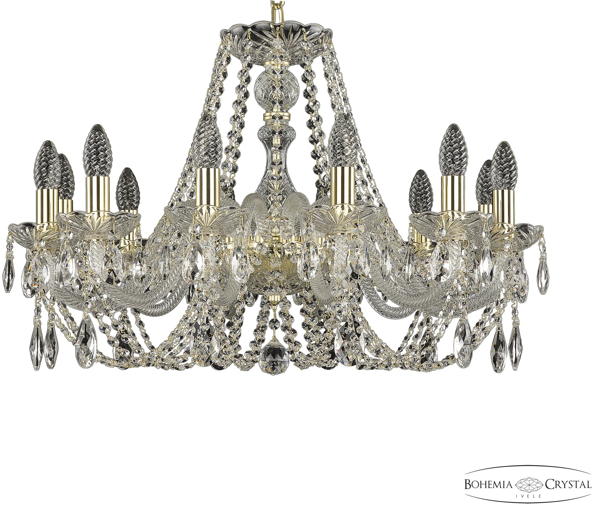 Изображение товара Подвесная люстра Bohemia 101 101/12/240 G подсвечник с подвесками