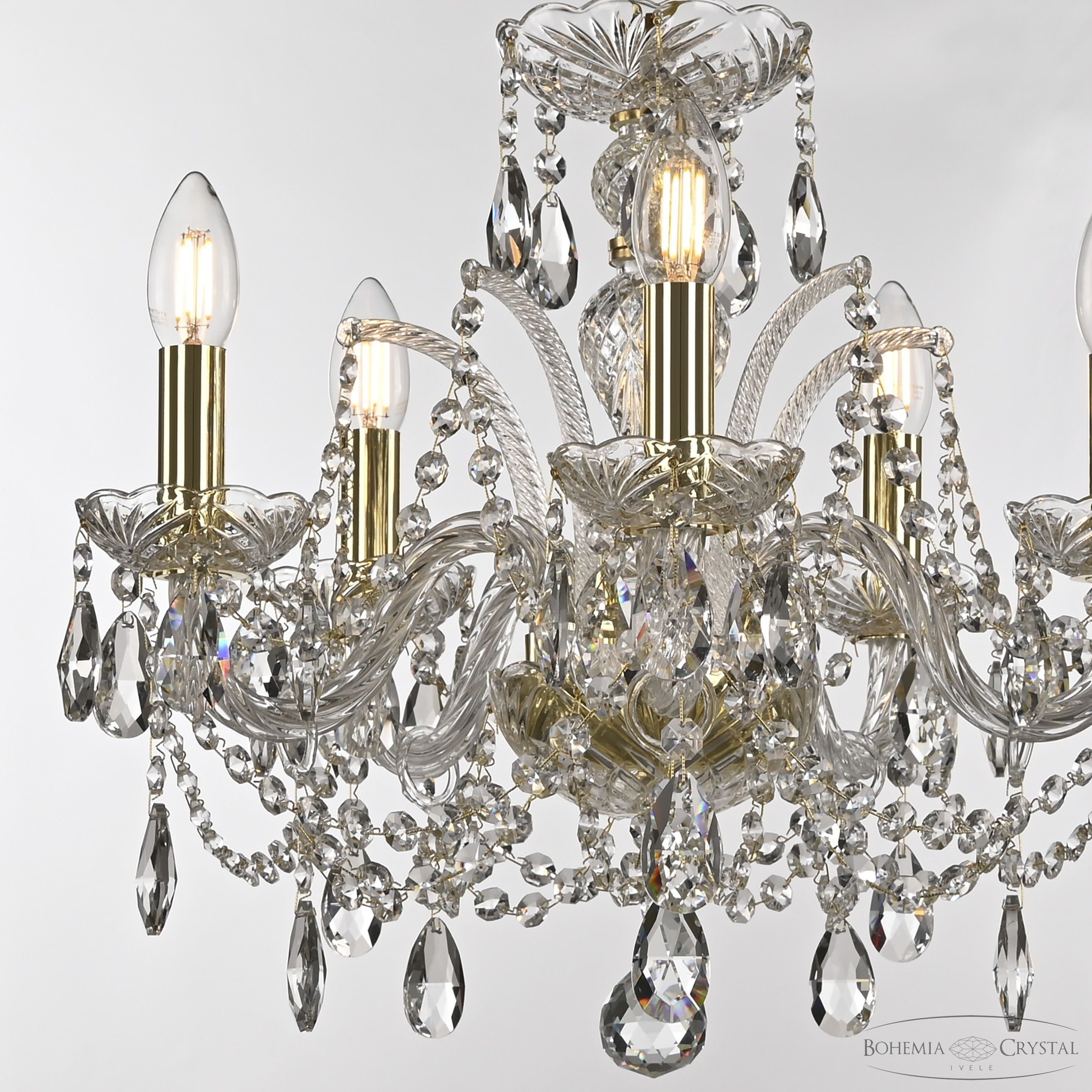 Изображение товара Подвесная люстра Bohemia 105 105/5/141 G подсвечник с подвесками