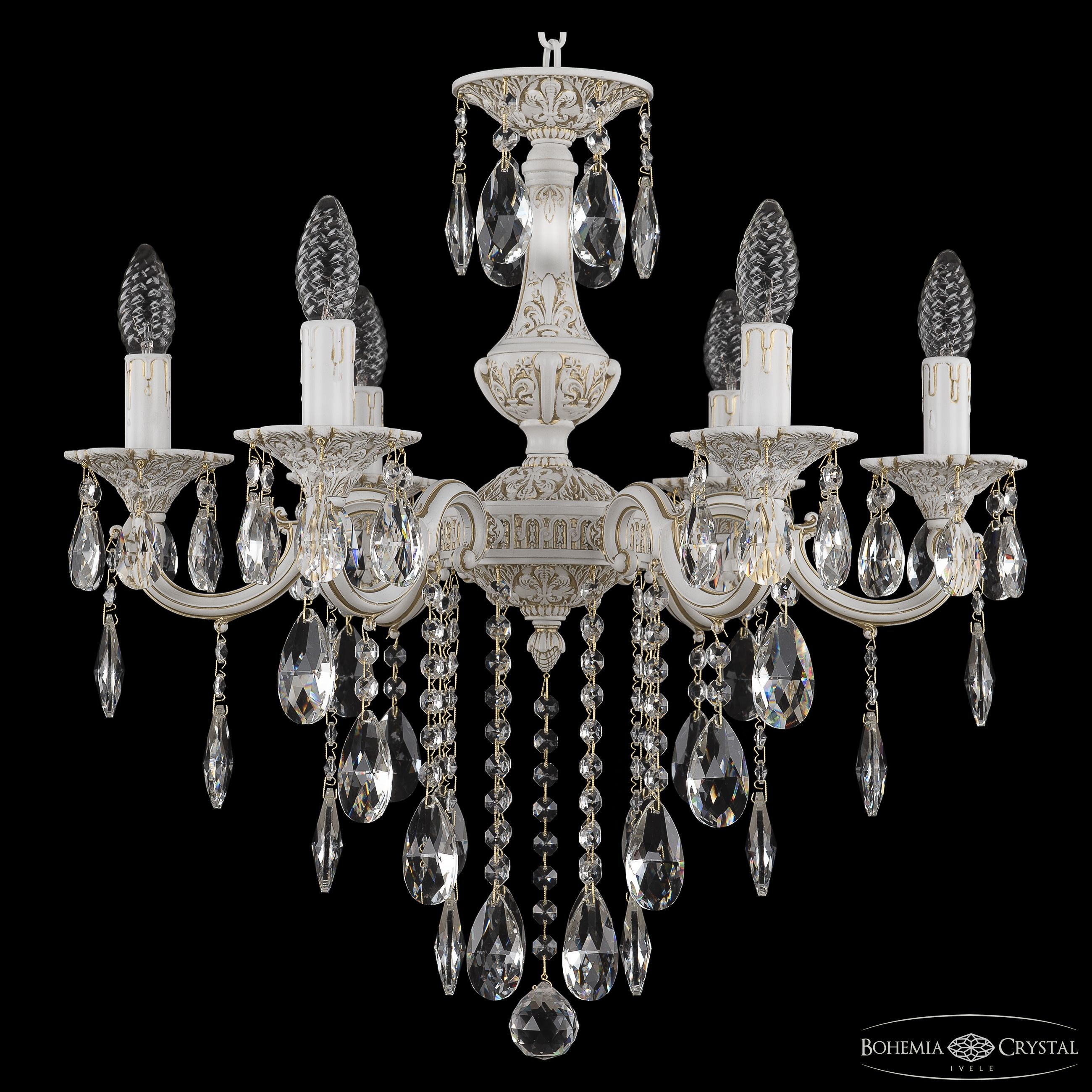 Изображение товара Подвесная хрустальная люстра AL78101/6/175 B WMG с свечами классика