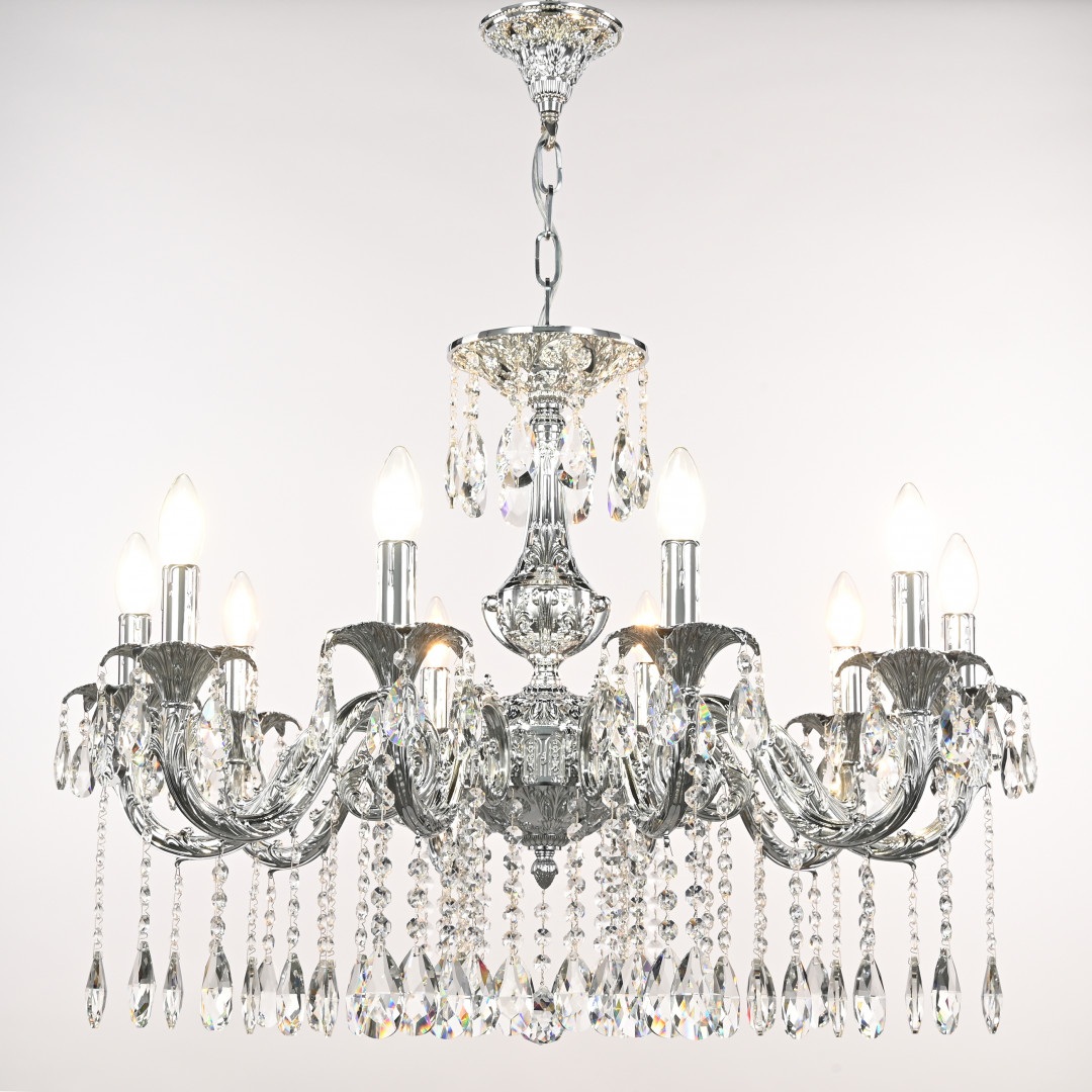 Изображение товара Подвесная люстра Bohemia AL7901 AL79101/10/250 A Ni с хрусталем и 10 лампами E14