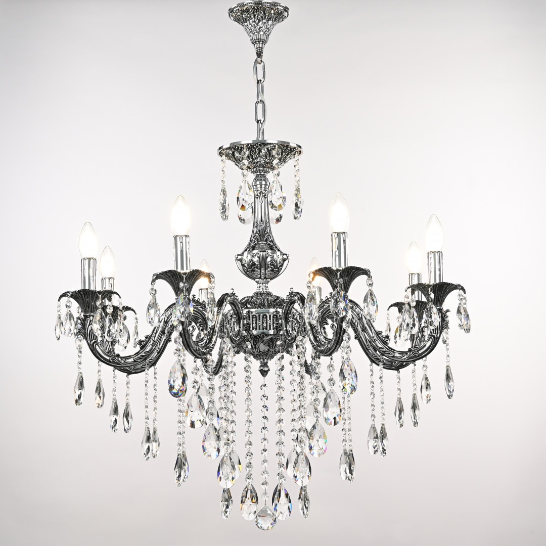 Изображение товара Подвесная люстра Bohemia AL7901 AL79101/8/250 B NB с хрустальными подвесками