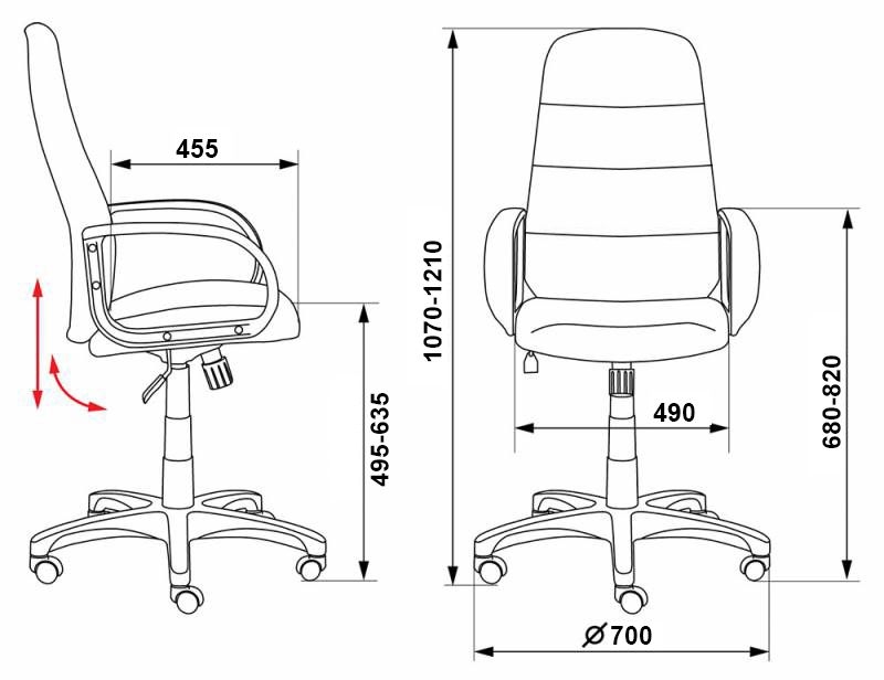 Кресло руководителя бюрократ ch 808axsn tw 11 черный