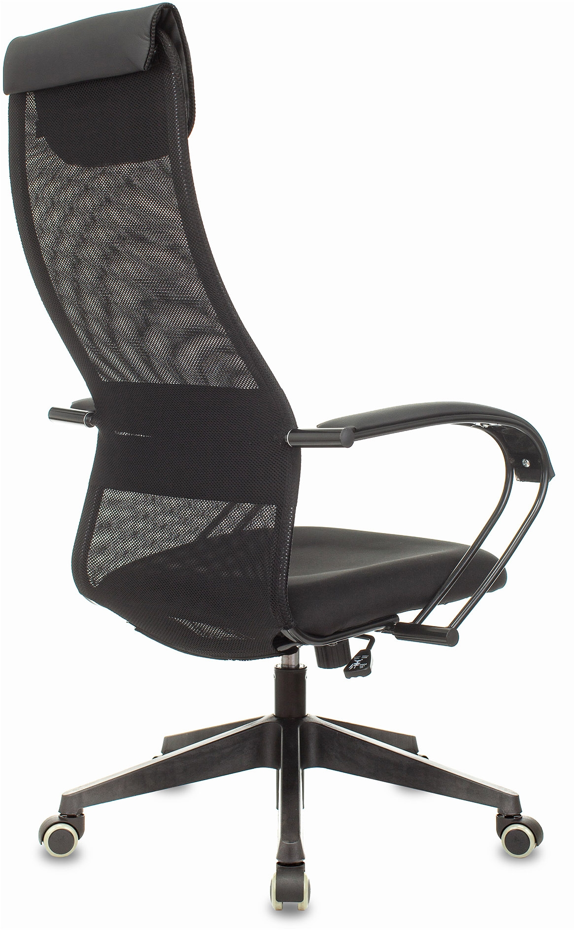 Кресло руководителя Бюрократ CH-607 черный TW-01 сетка/ткань с подголов ...