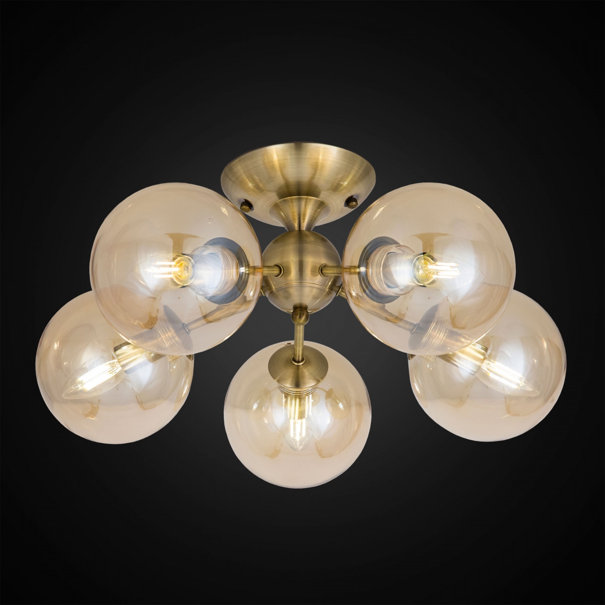 Изображение товара Потолочная люстра молекулы Citilux Томми CL102153 стиль современный диаметр 52 см 5 ламп E14