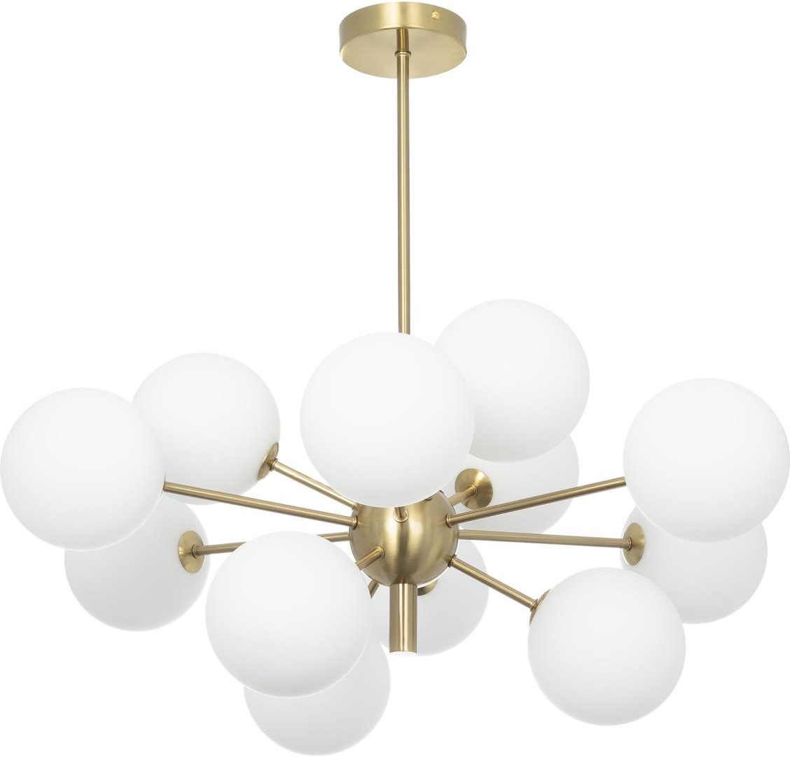 Изображение товара Люстра потолочная с бронзовой арматурой на штанге Citilux Tonga CL212183 (плафоны шарики)