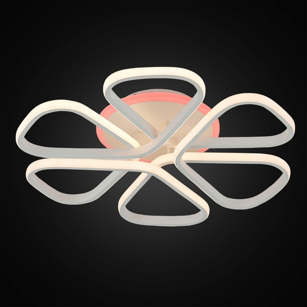 Изображение товара Потолочная RGB люстра светодиодная с управлением смарфоном и пультом регулировка яркости цветовой температуры Citilux Сезар Смарт CL233A250E (Умный дом, Алиса)