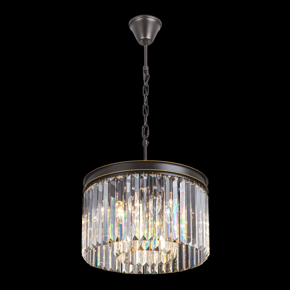 Изображение товара Подвесная люстра хрустальная Citilux Мартин CL332081 8 ламп венге