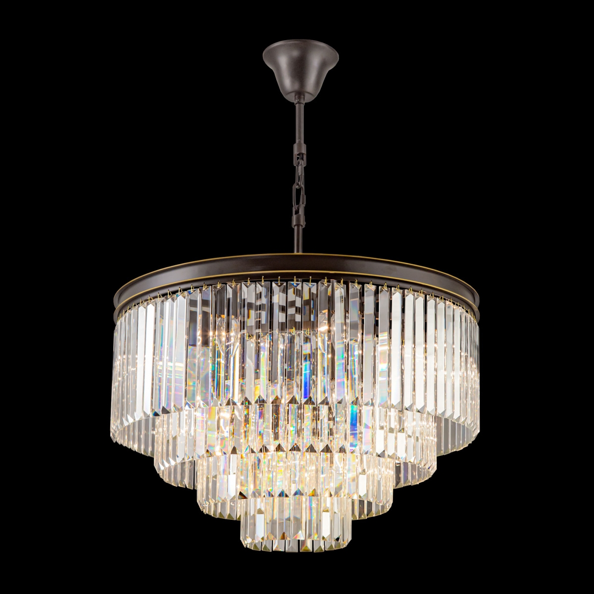 Изображение товара Подвесная каскадная хрустальная люстра Citilux Мартин CL332141 4 яруса классика