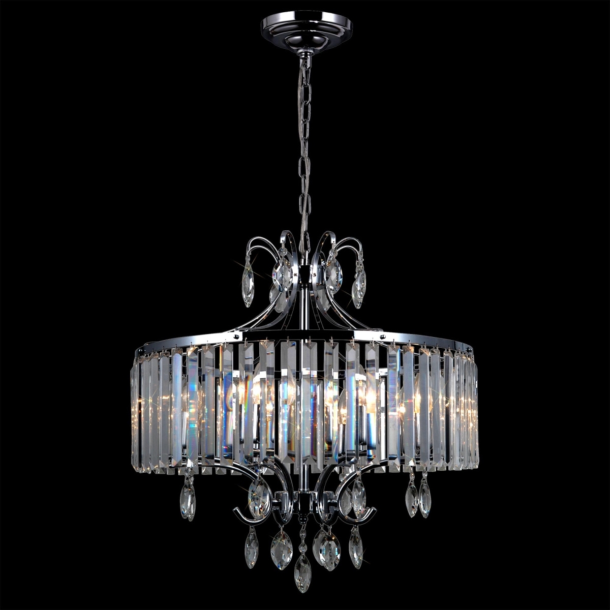 Изображение товара Люстра подвесная хрустальная Хром Citilux Инга CL335181 с подвесками