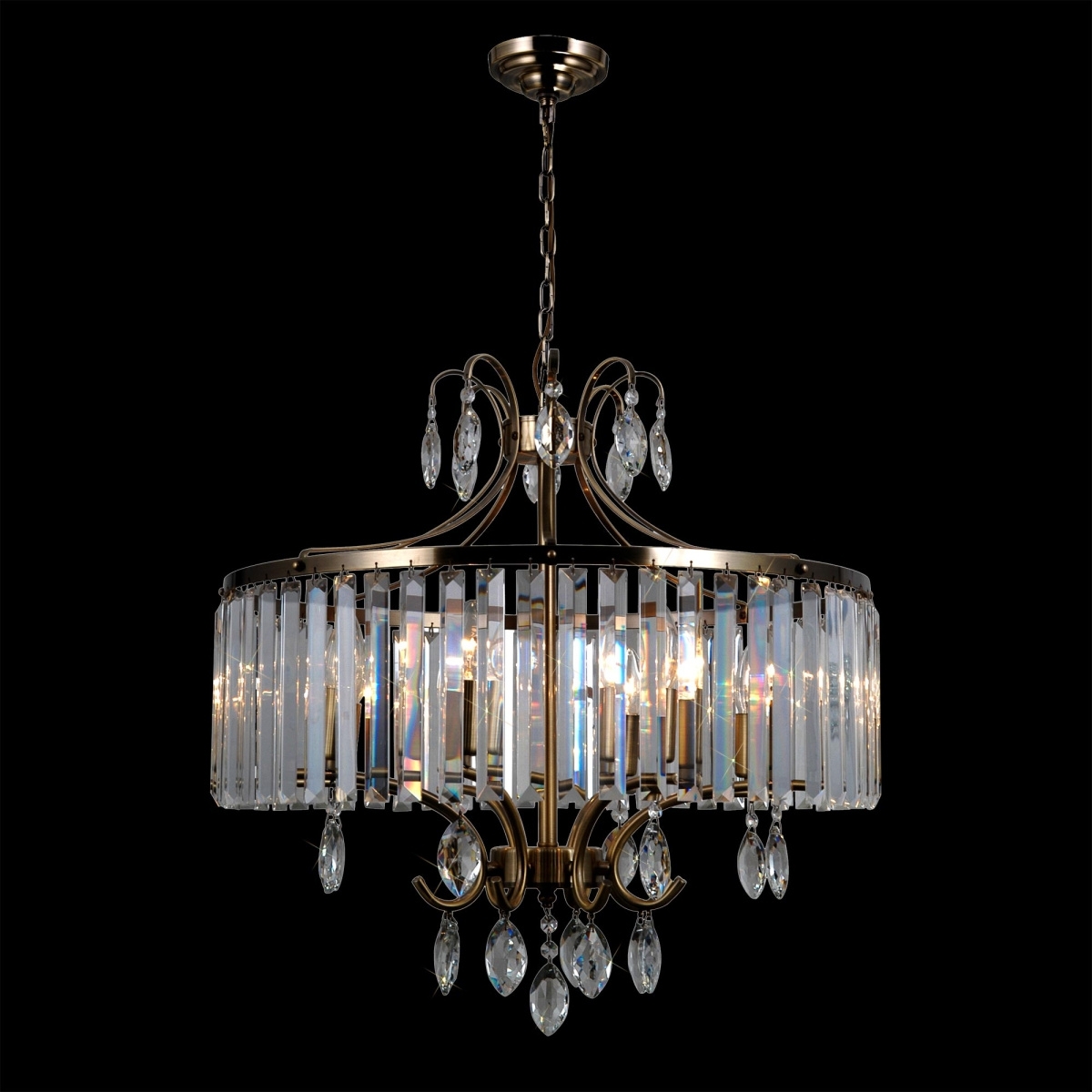 Изображение товара Люстра подвесная хрустальная Citilux Инга CL335183 с регуляцией высоты