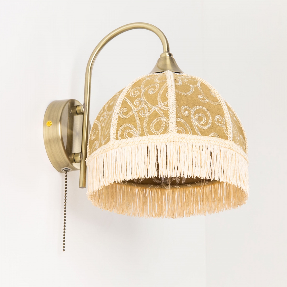 Изображение товара Бра с выключателем Citilux Базель CL407315 классика ткань бронза 26 см