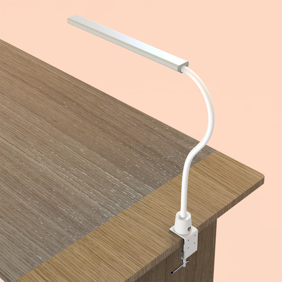 Изображение товара Настольная LED лампа Citilux Рио на струбцине, регулируемая, белая, 7W