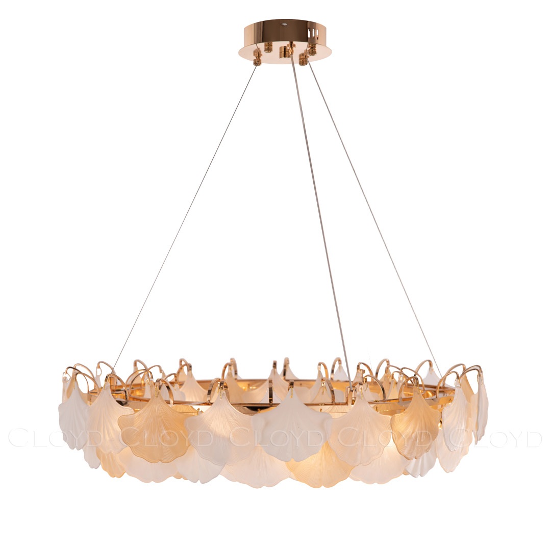 Изображение товара Подвесная люстра Cloyd Polynesia 10352 с листьями регулируемая 12 LED